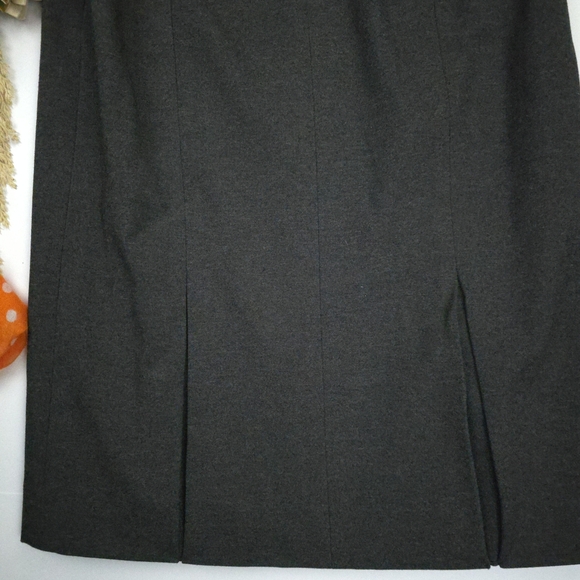 New Carlisle Collection Charcoal Gray Pencil Skirt Sz 8 - Picture 3 of 8